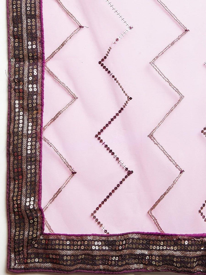 Purple Sequins Art Silk Events Wear Lehenga Choli