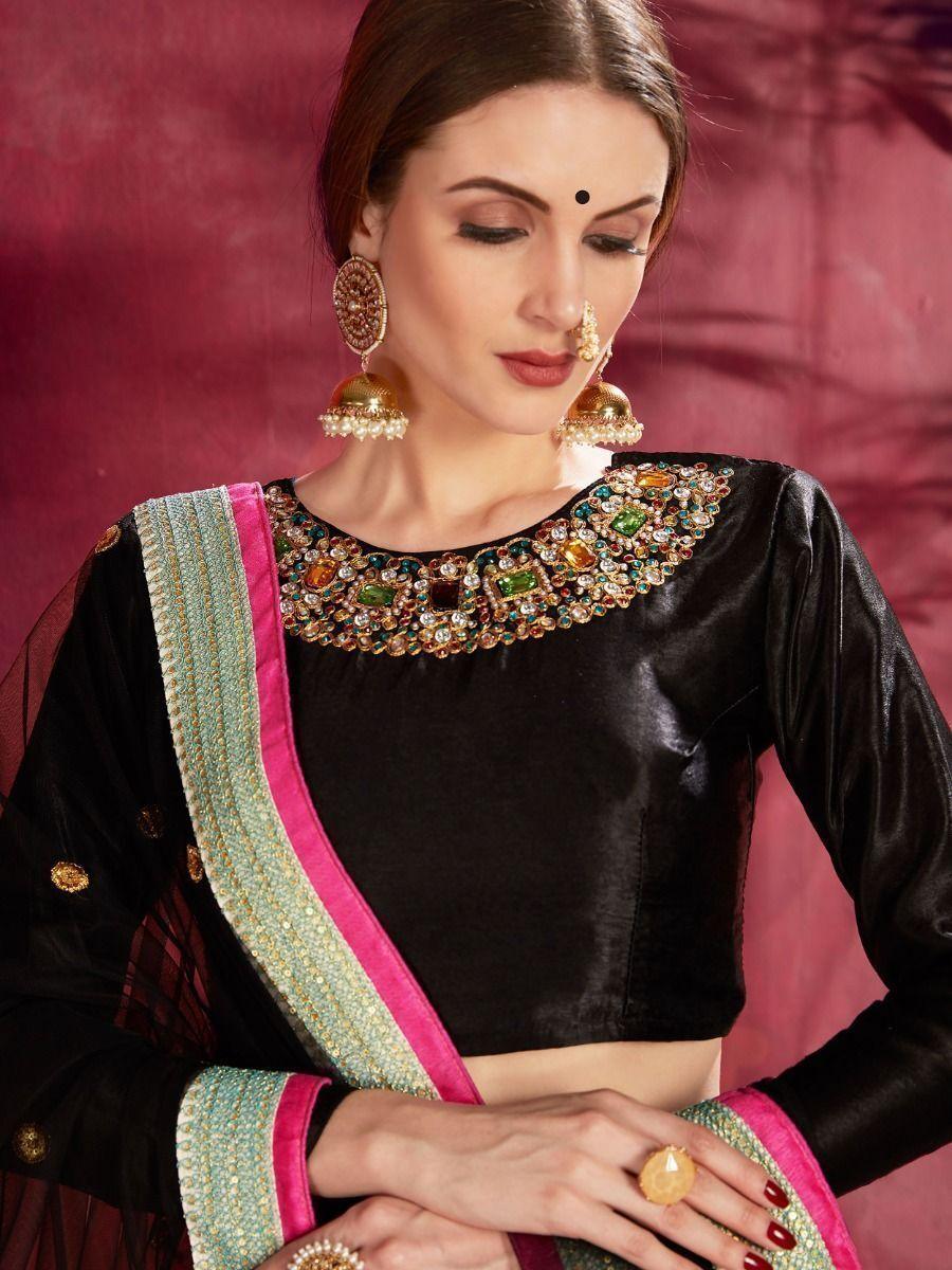 Floral Print Banglori Silk Wedding Wear Lehenga Choli