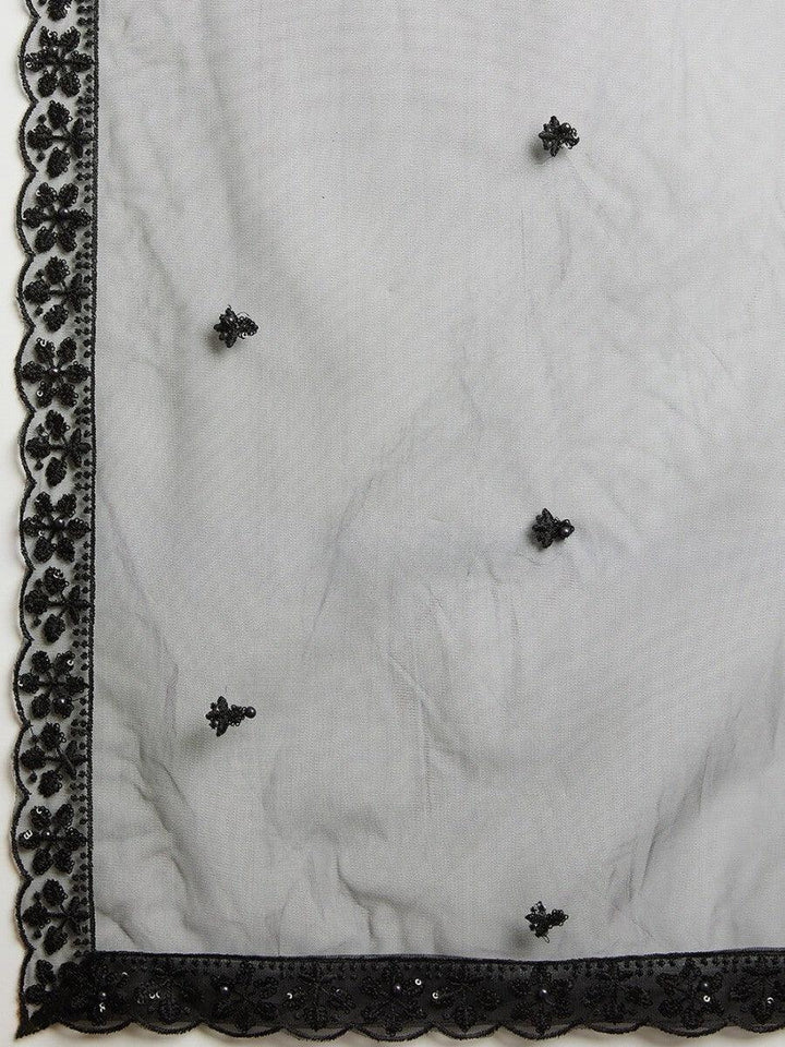 Black Sequins Party Wear Lehenga Choli With Net Dupatta