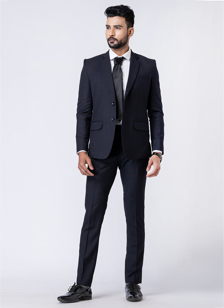 Polyster Tr Black Party Wear Formal Blazer With Trouser