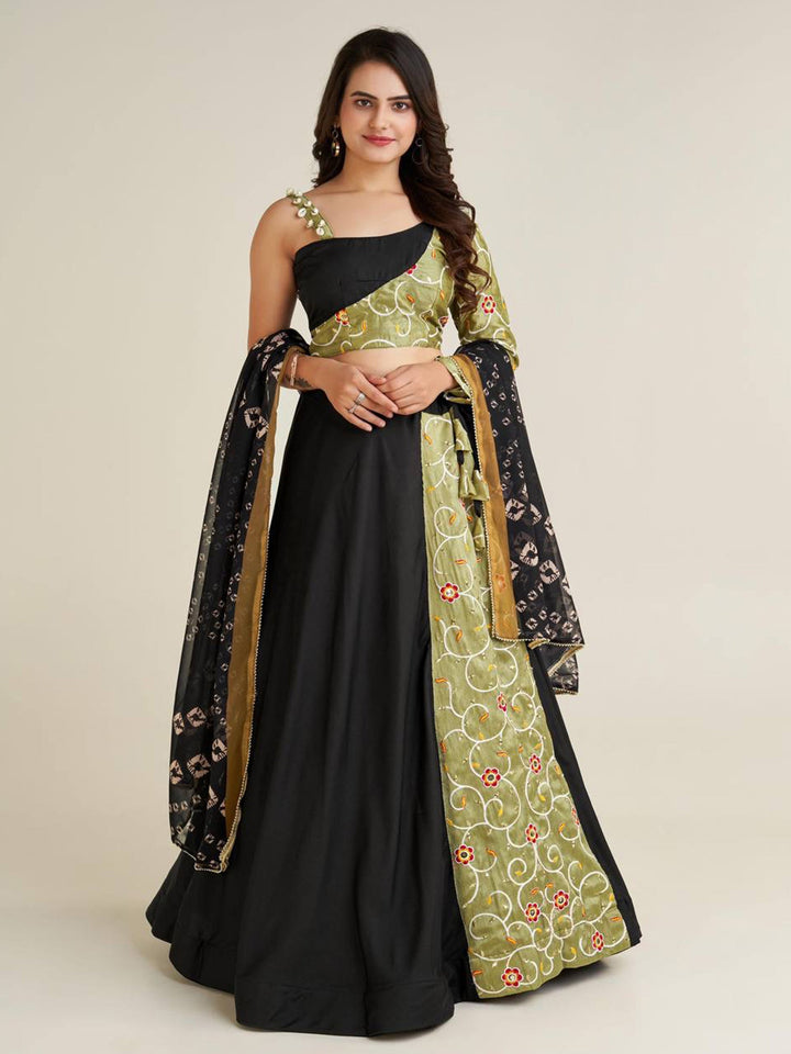 Printed Rayon Navratri Lehenga Choli With Dupatta