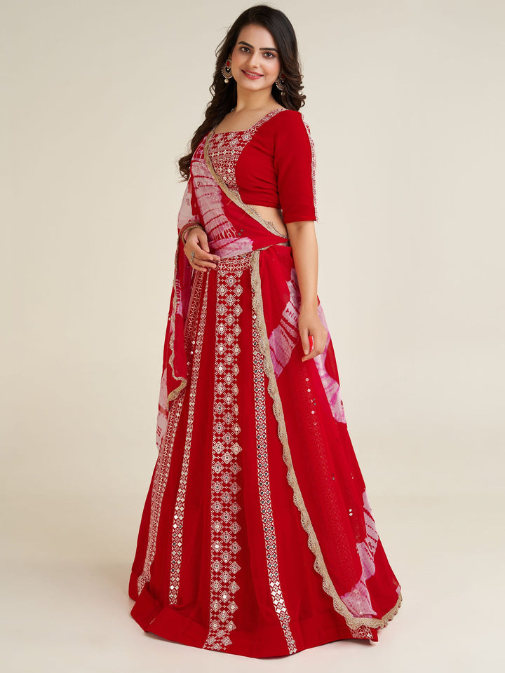 Thread Work Georgette Navratri Wear Lehenga Choli