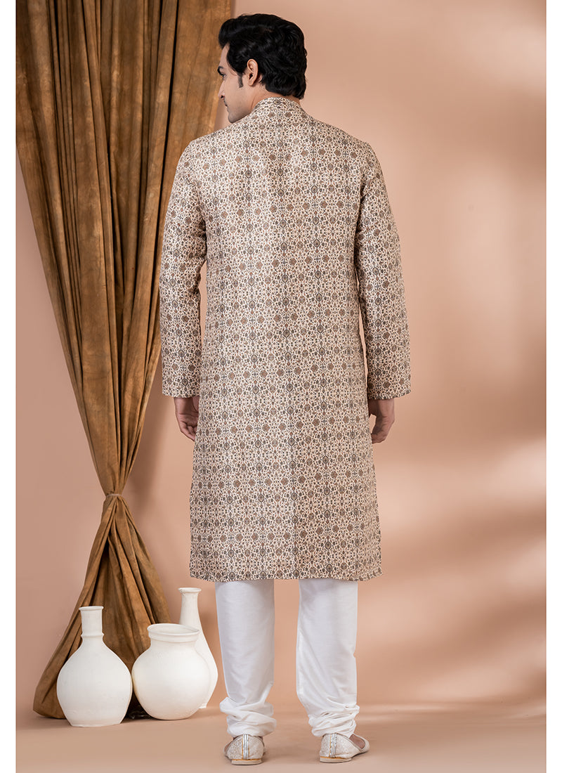 Heavy Cotton Multi Festival Wear Weaving Kurta Pajama
