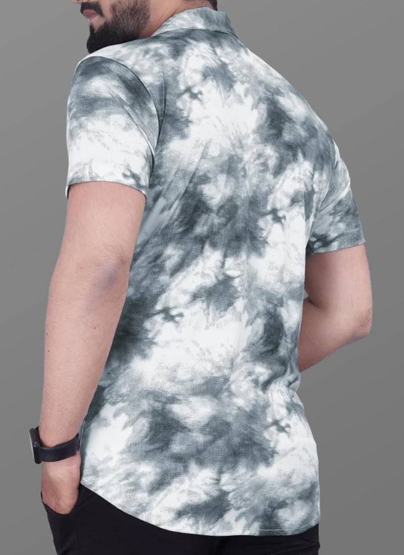 Cotton Lycra Rama Casual Wear Printed Mens Shirt