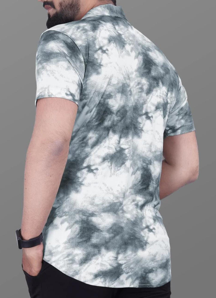 Cotton Lycra Rama Casual Wear Printed Mens Shirt