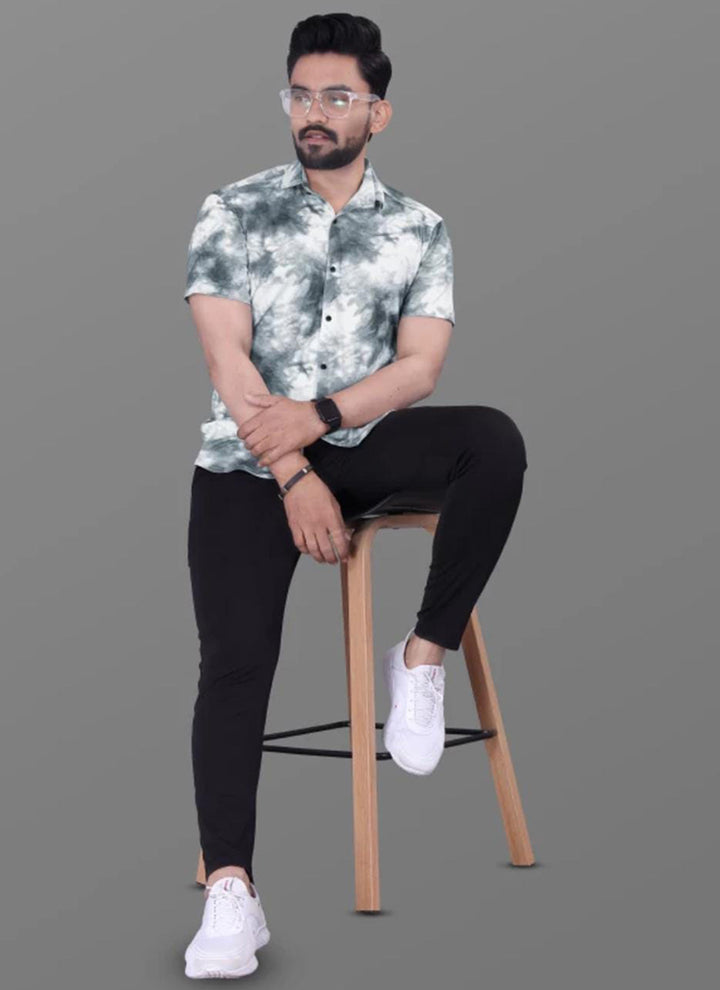 Cotton Lycra Rama Casual Wear Printed Mens Shirt