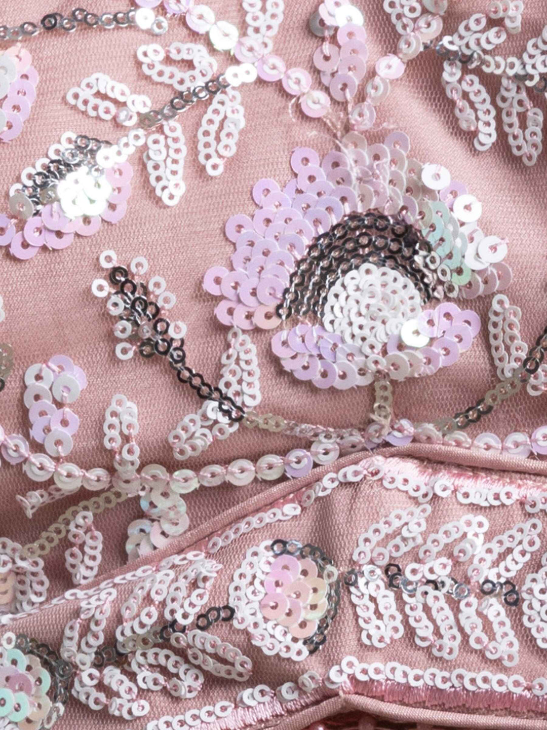 Pink Sequins Net Party Wear Lehenga Choli With Dupatta