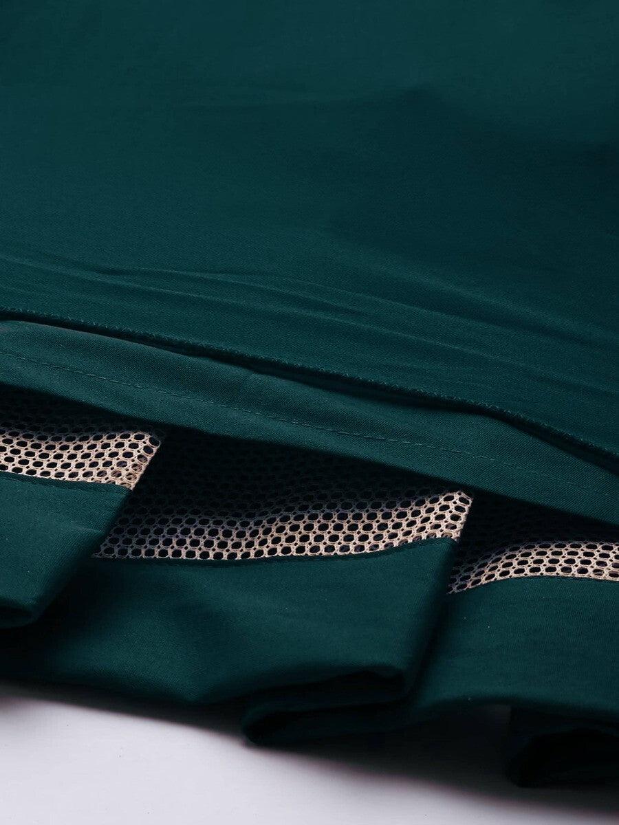 Green Georgette Party Wear Lehenga With Embroidered Choli