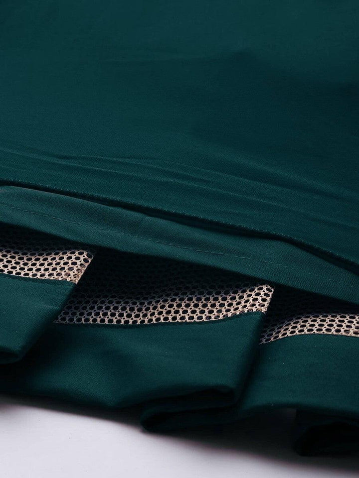 Green Georgette Party Wear Lehenga With Embroidered Choli