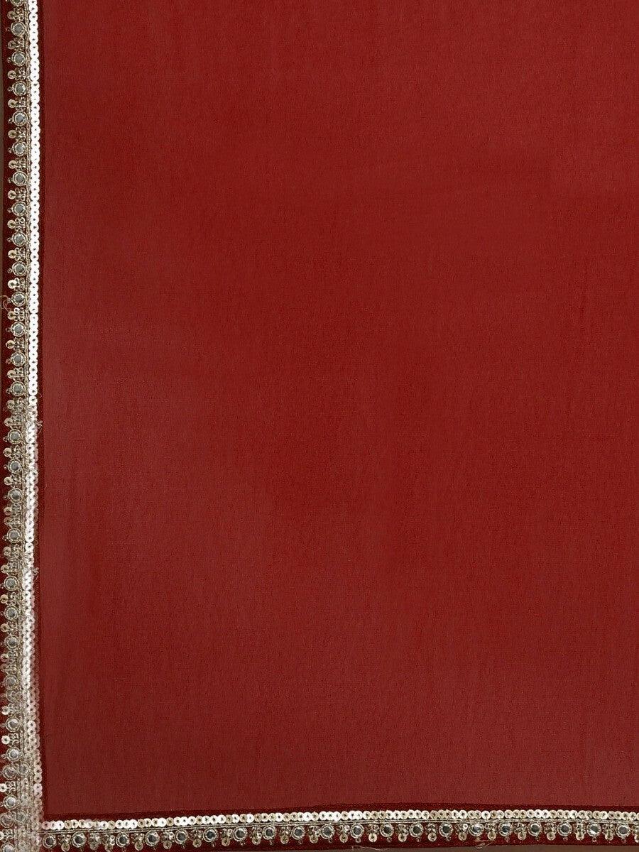 Red Georgette Event Wear Lehenga With Embroidered Choli