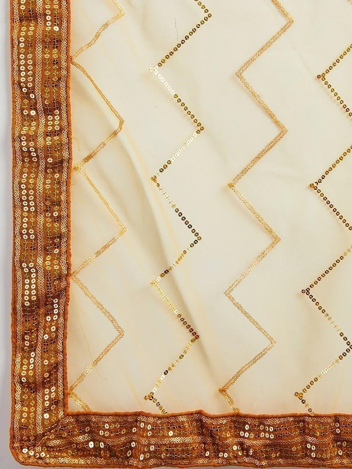 Yellow Sequins Art Silk Haldi Wear Lehenga Choli With Dupatta