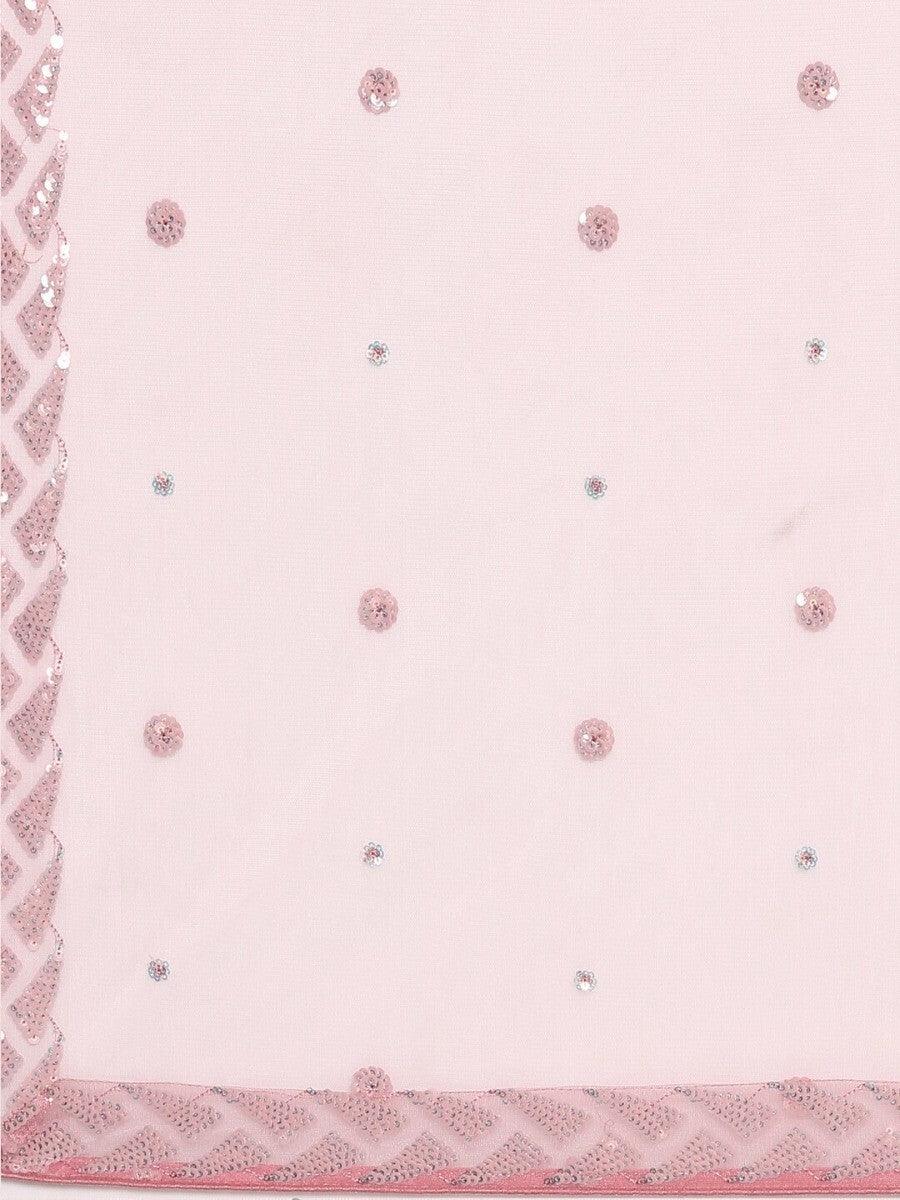 Pink Sequins Net Reception Wear Lehenga Choli